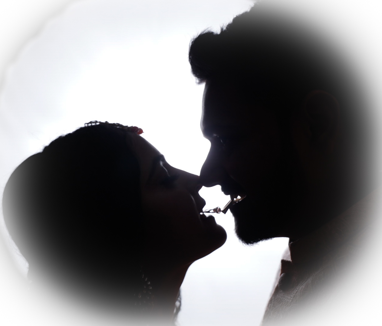 Romantic engagement portrait