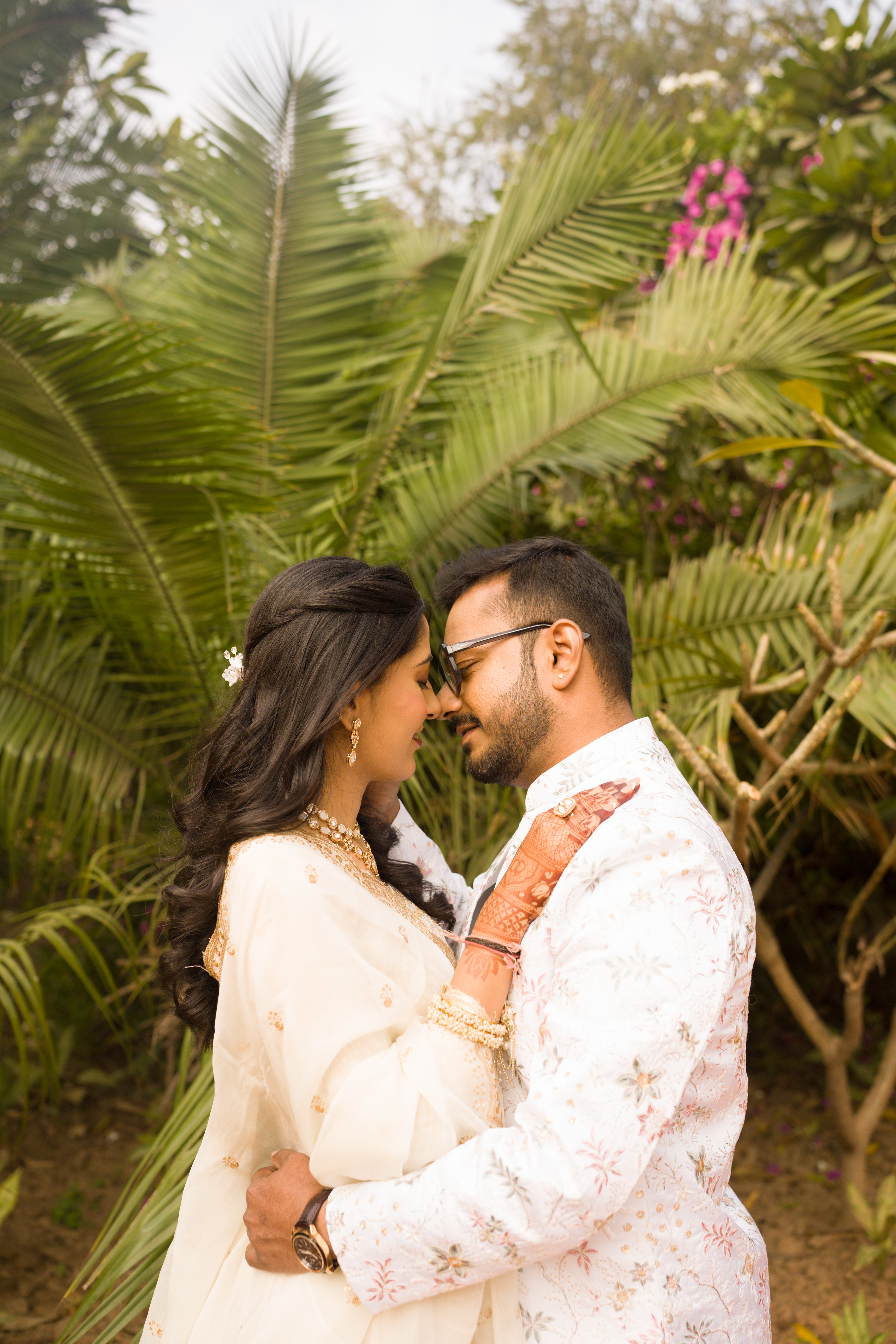 Couple laughing together
